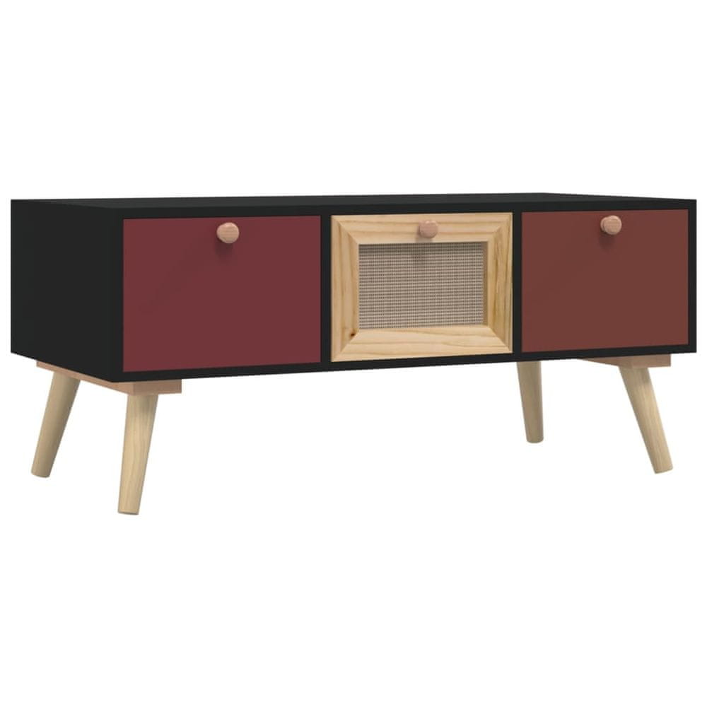 Vidaxl Konferenčný stolík so zásuvkami 80x40x35,5 cm kompozitné drevo